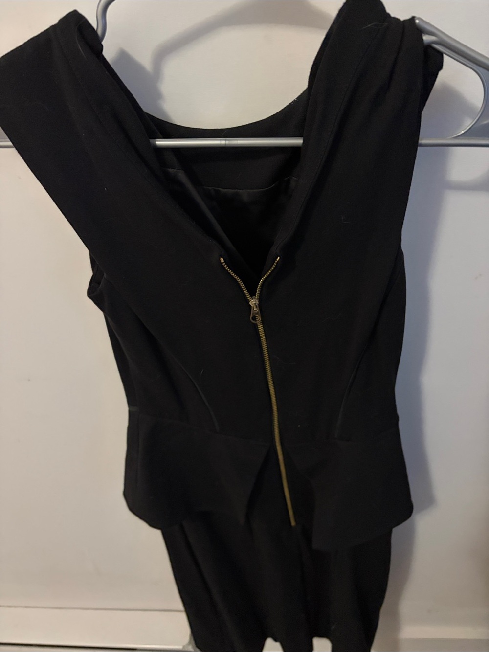 Ted Baker Black Jumpsuit with Gold Zip Detail